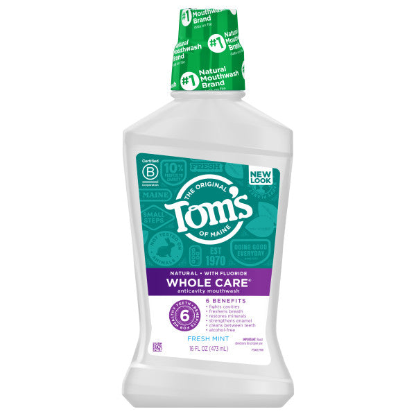 Fresh Mint Whole Care Anticavity Natural Mouthwash