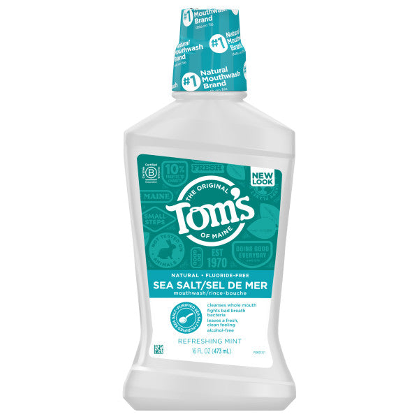 Refreshing Mint Sea Salt Fluoride-Free Natural Mouthwash