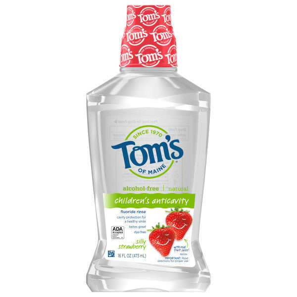 Silly Strawberry Children's Anticavity Fluoride Rinse Natural Mouthwash