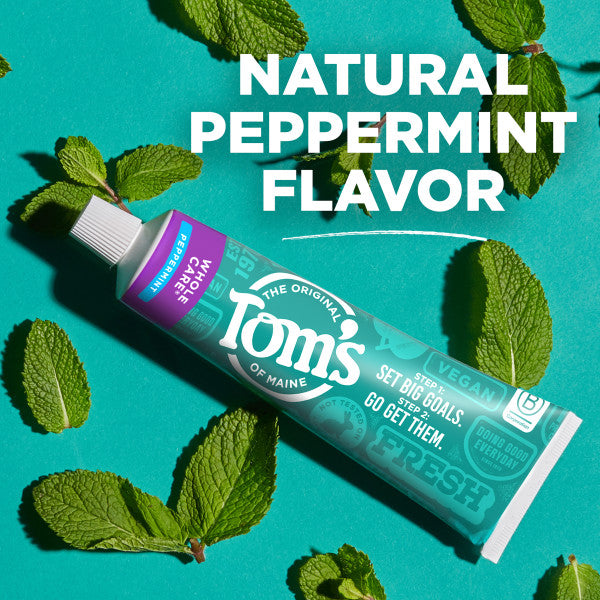 Whole Care Peppermint Natural Toothpaste with Fluoride