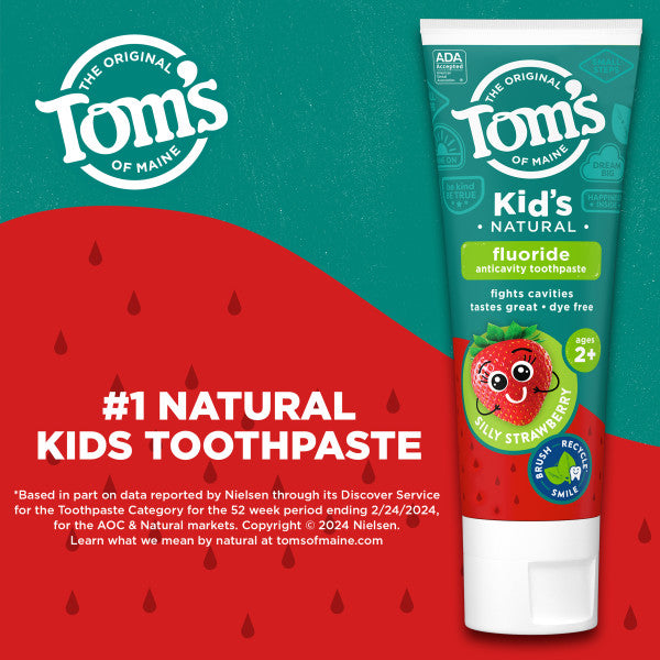Silly Strawberry Anticavity Kids Natural Toothpaste