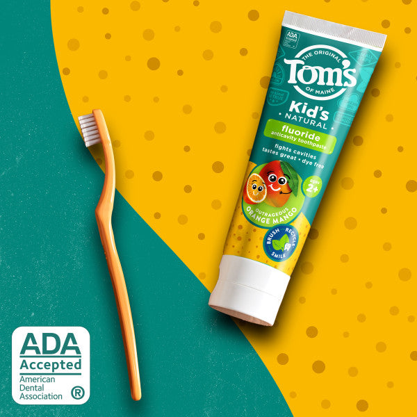 Outrageous Orange Mango Kids Fluoride Natural Toothpaste