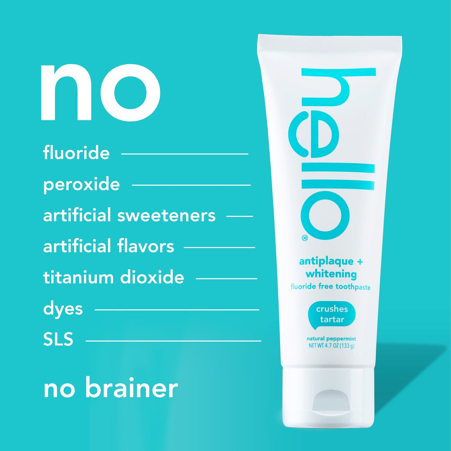 hello antiplaque + whitening fluoride free toothpaste