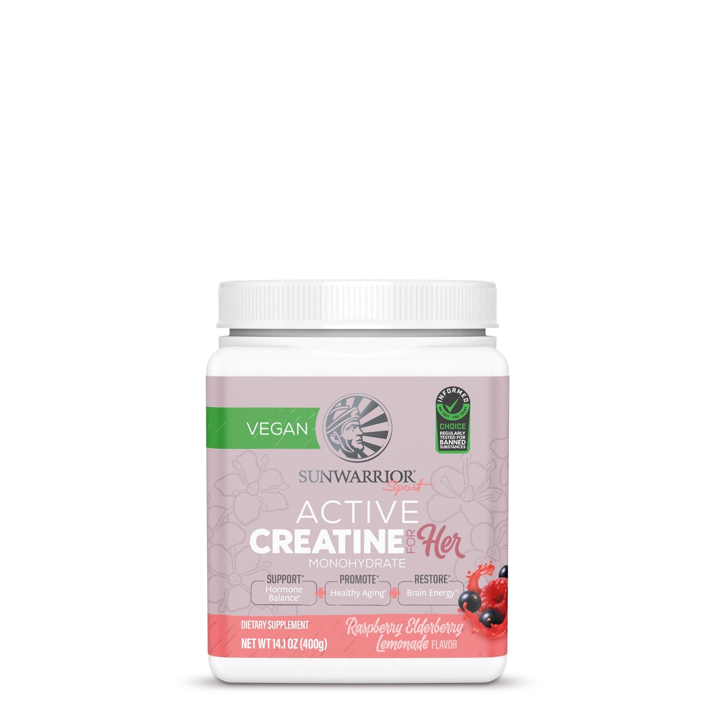 Active Creatine For HER Special Special Sunwarrior 50 Servings Raspberry Elderberry Lemonade