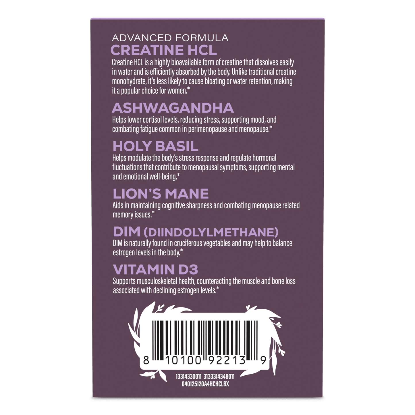 Active Creatine HCL Capsules For Her 40+ - Vegan America