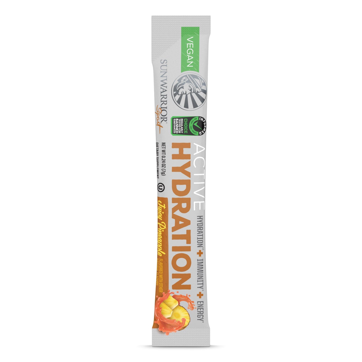 Active Hydration Single Serve Vitamins & Supplements Sunwarrior Juicy Pineapple 1 Stick