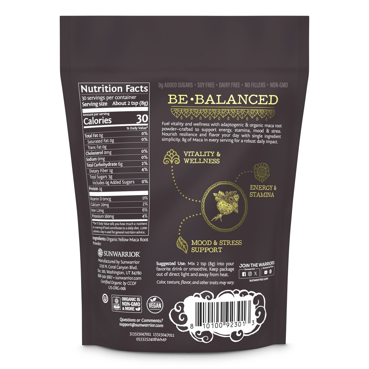 Be•Well Organic Maca Root Powder