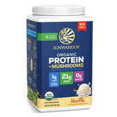 Organic Protein for Endurance with Adaptogenic Mushrooms - Warrior Blend Vanilla - Vegan America