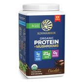Organic Protein for Endurance with Adaptogenic Mushrooms - Warrior Blend Chocolate - Vegan America