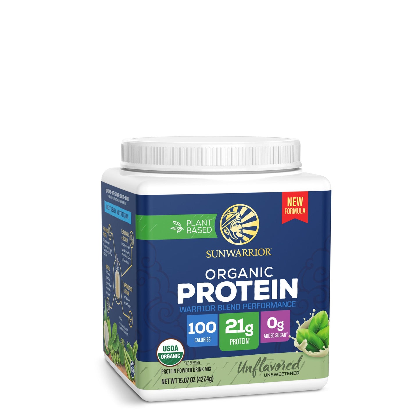 Organic Protein for Performance with BCAAs - Warrior Blend Unflavored