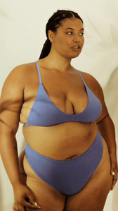 Shanta Bikini Bra- Indigo Flower Blend - Vegan America