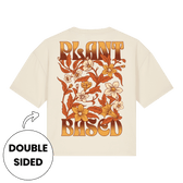 Plant-Based Flowers Streetwear Women's Boxy T-Shirt - Vegan America