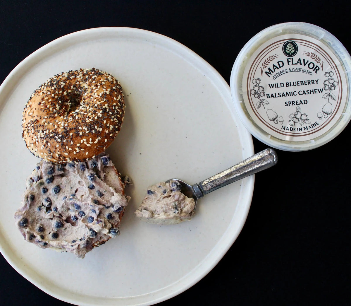Wild Blueberry Balsamic Cashew Spread - Vegan America