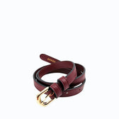 Women’s Bordeaux Eco-Nappa Belt - Vegan America