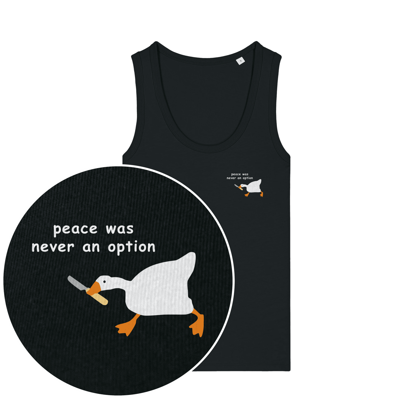 Peace Was Never An Option Women's Tank Top - Vegan America