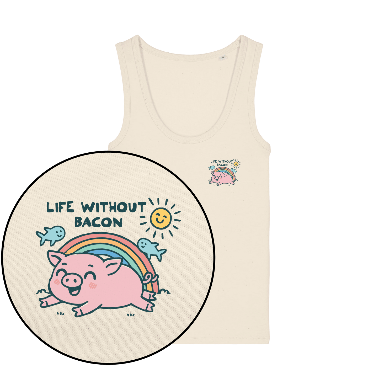 Life Without Bacon Women's Tank Top - Vegan America