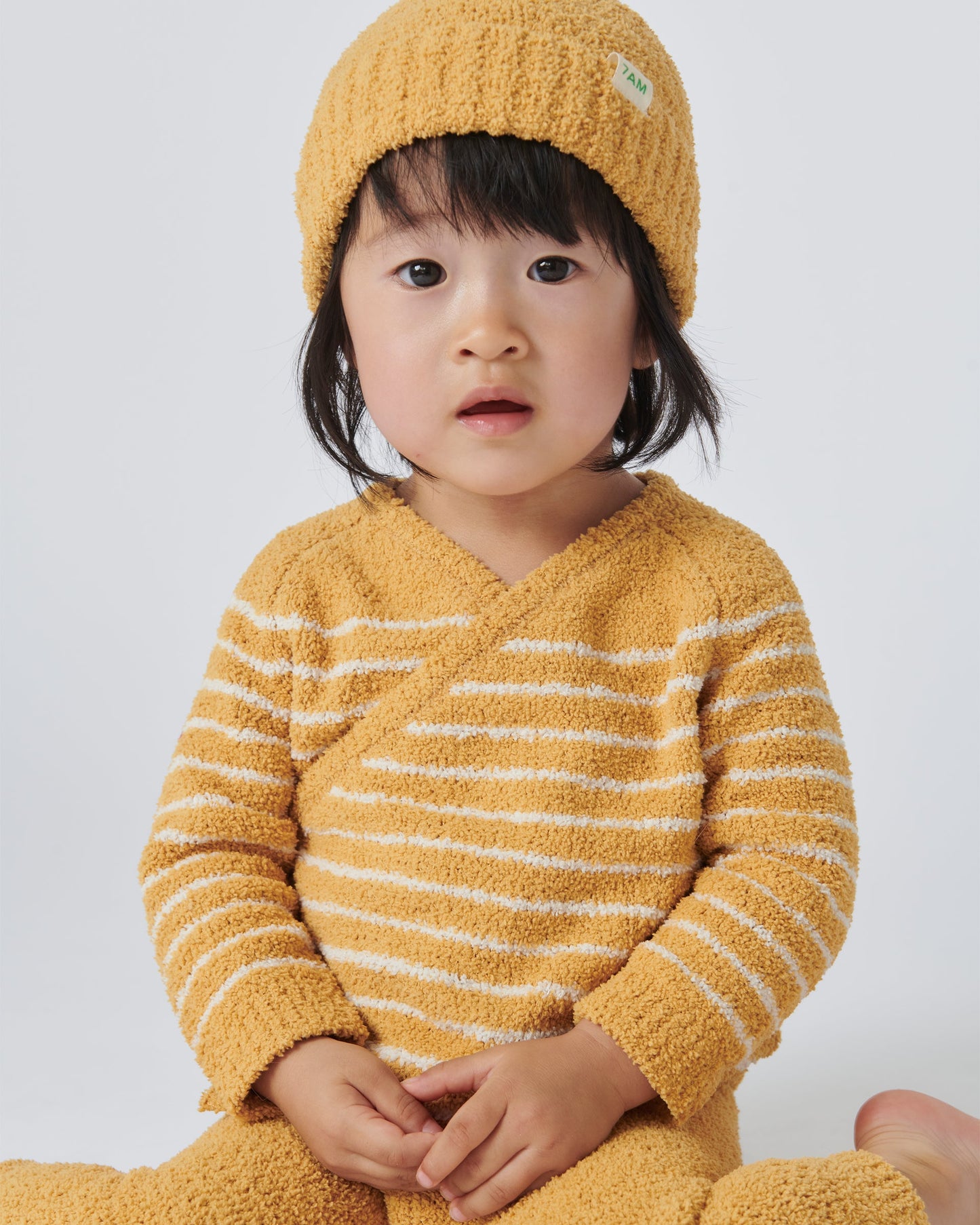 Wrap Top Striped - Fuzzy
