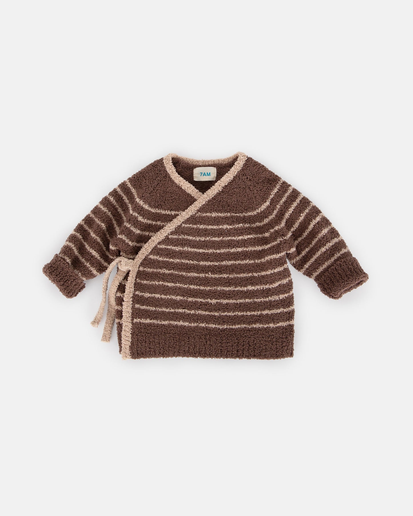 Wrap Top Striped - Fuzzy