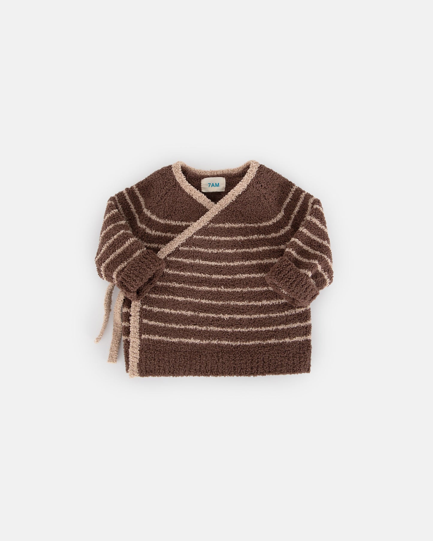 Wrap Top Striped - Fuzzy