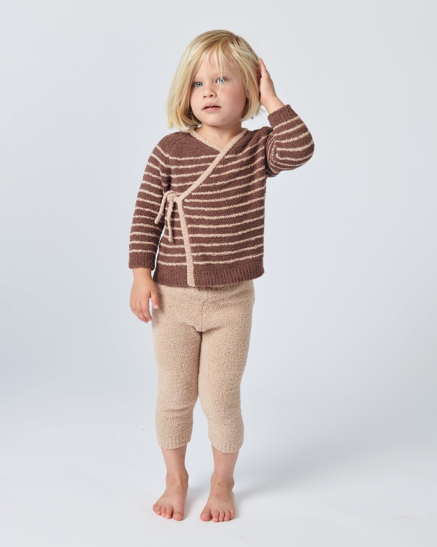 Wrap Top Striped - Fuzzy