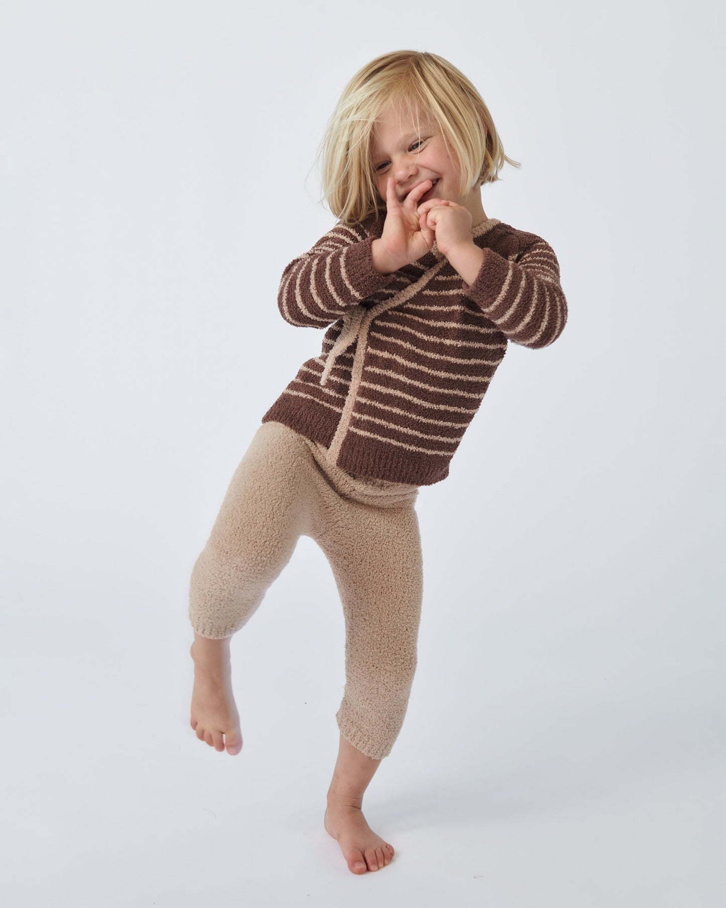 Wrap Top Striped - Fuzzy