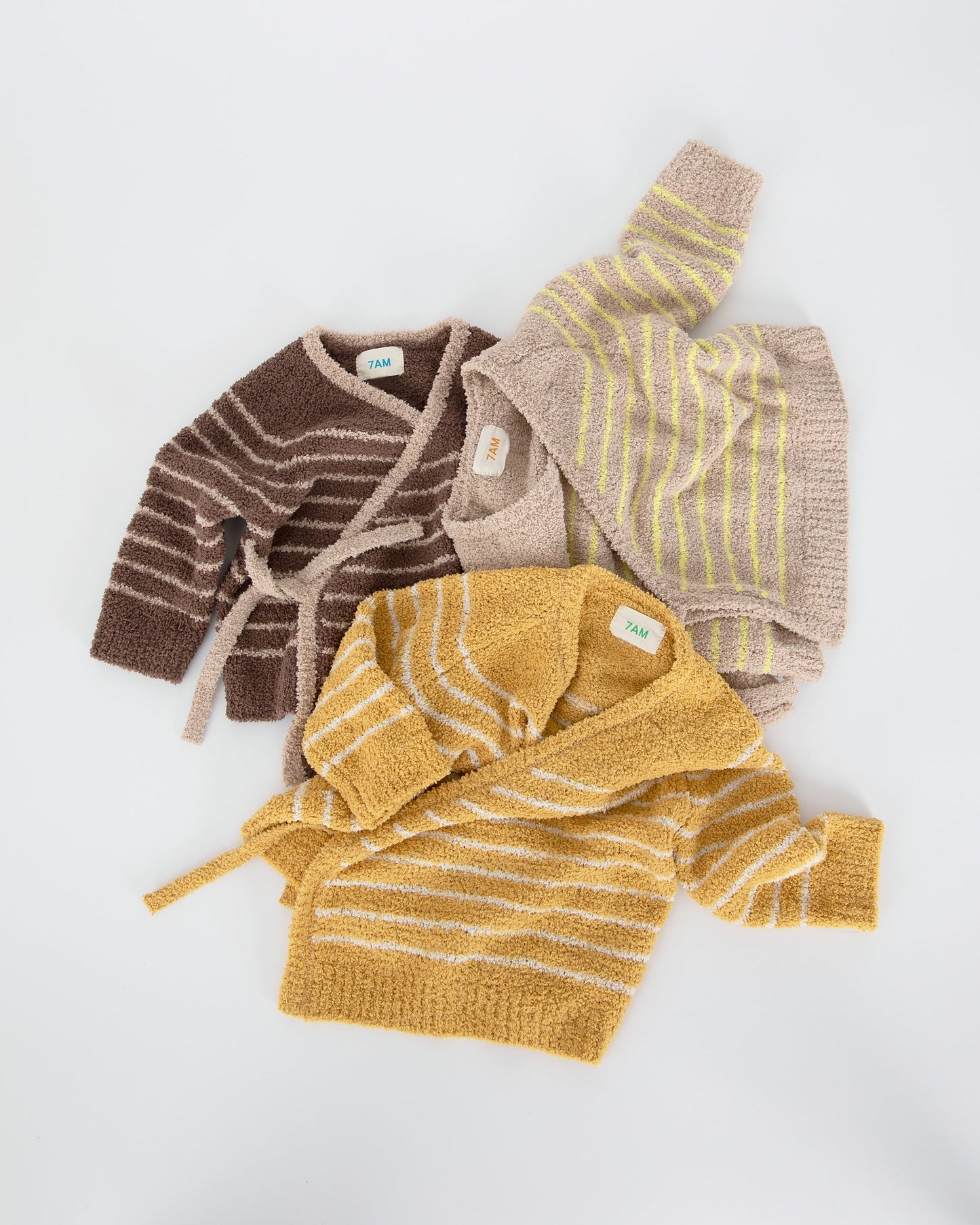 Wrap Top Striped - Fuzzy