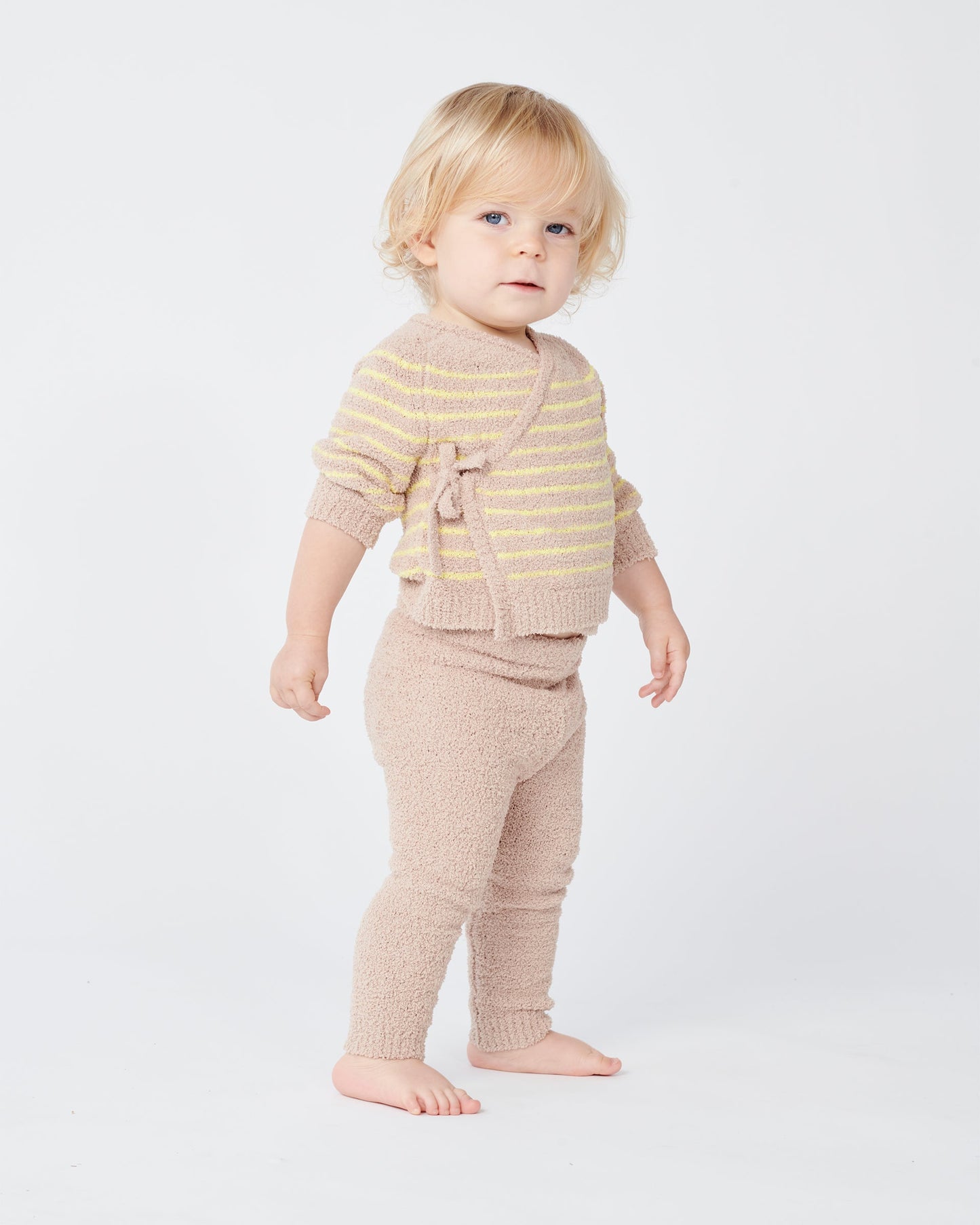 Wrap Top Striped - Fuzzy
