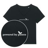 Powered By Plants Women's V Neck T-Shirt - Vegan America