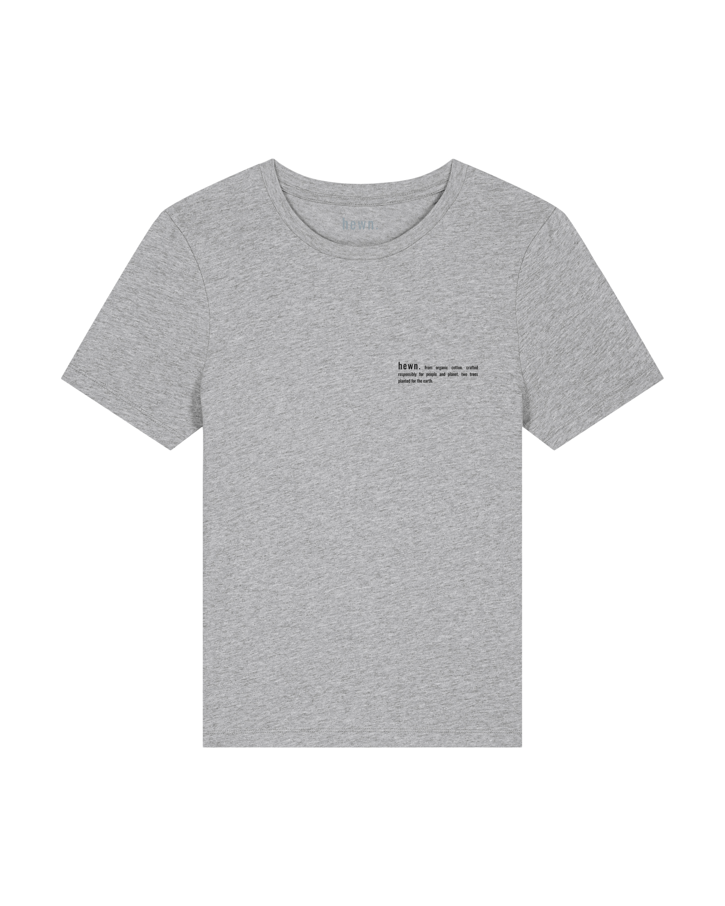 Women's Organic Cotton Fitted T-Shirt | Rock Grey Marl