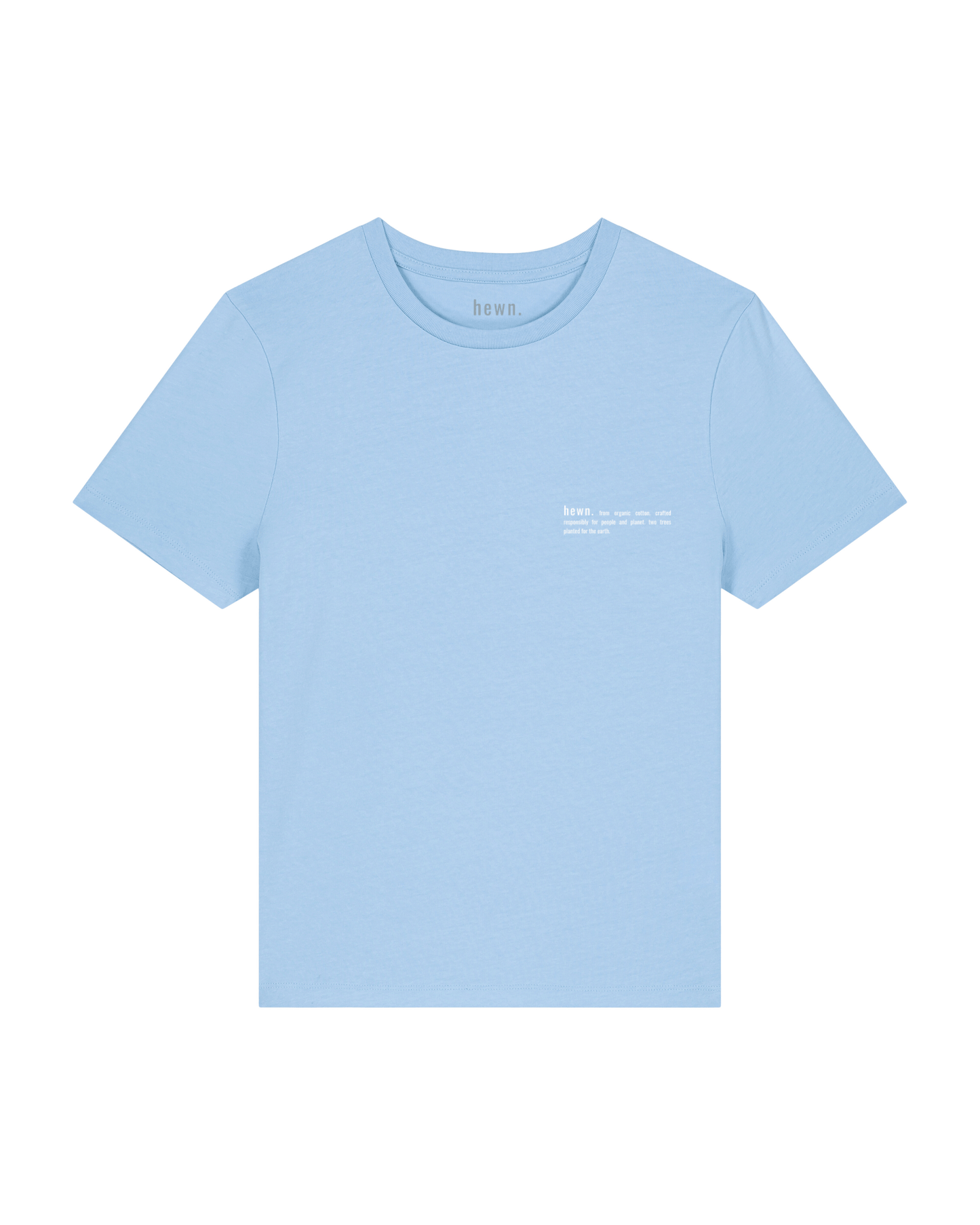 Women's Organic Cotton Fitted T-Shirt | Sky Blue