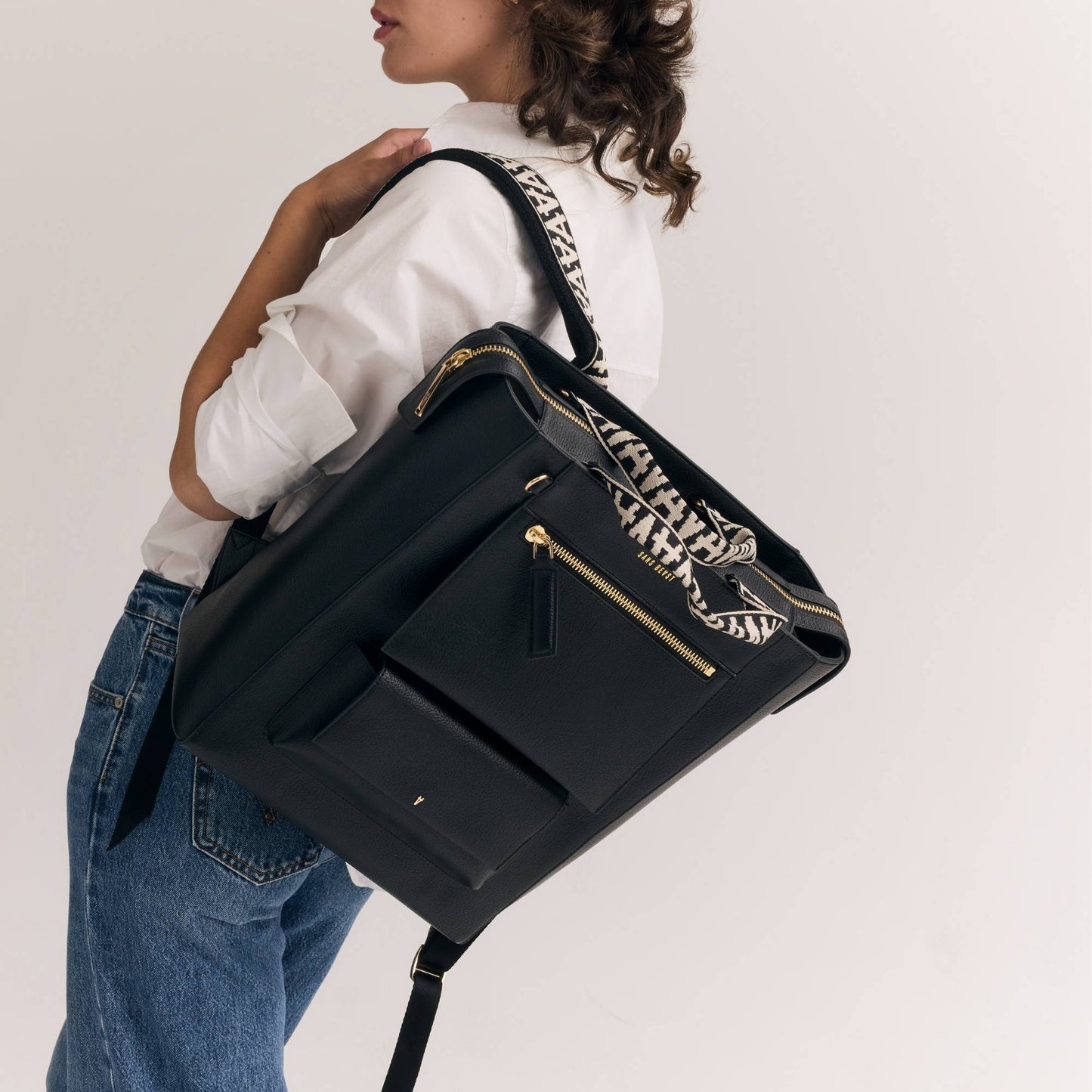 XL Universo Backpack - Noir + Gold