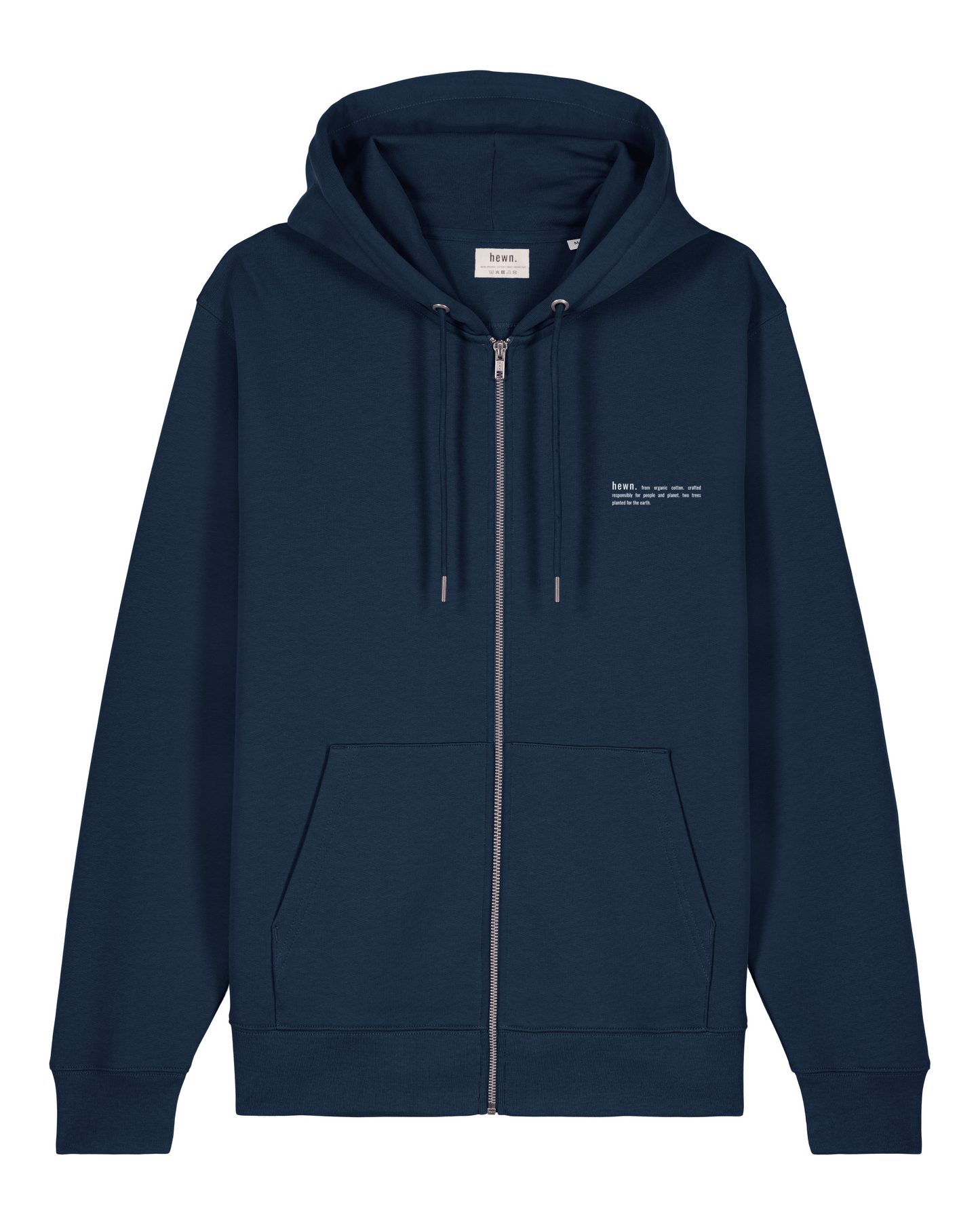 Women's Organic Cotton Relaxed Fit Zip Hoodie | Midnight Navy