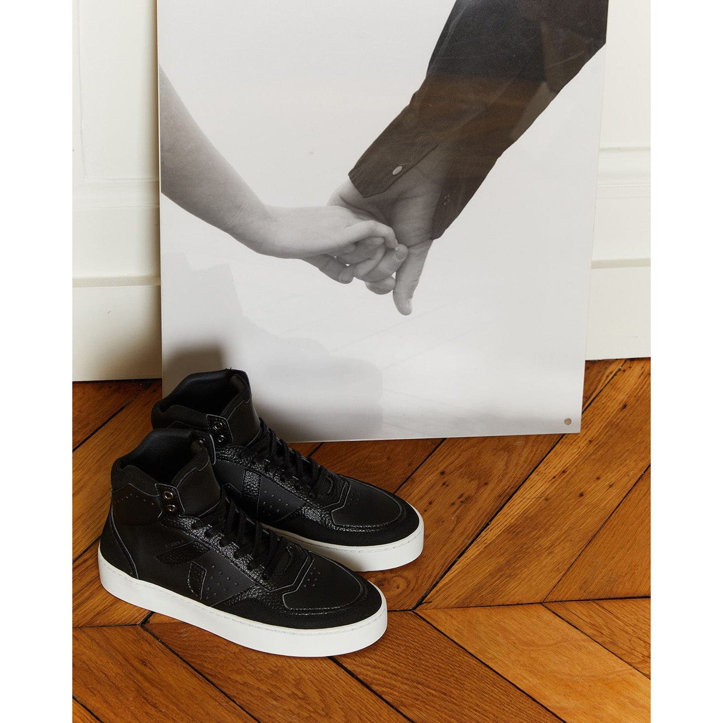 Mateo Unisex Biosourced & Recycled High-Top Sneakers | Black