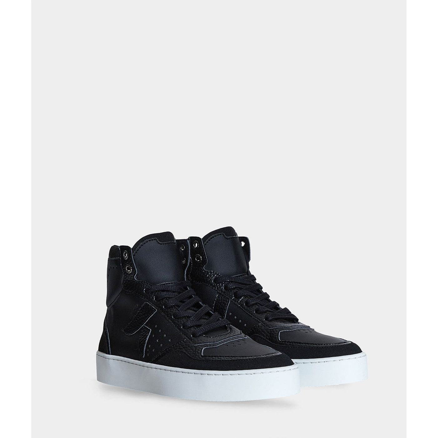 Mateo Unisex Biosourced & Recycled High-Top Sneakers | Black
