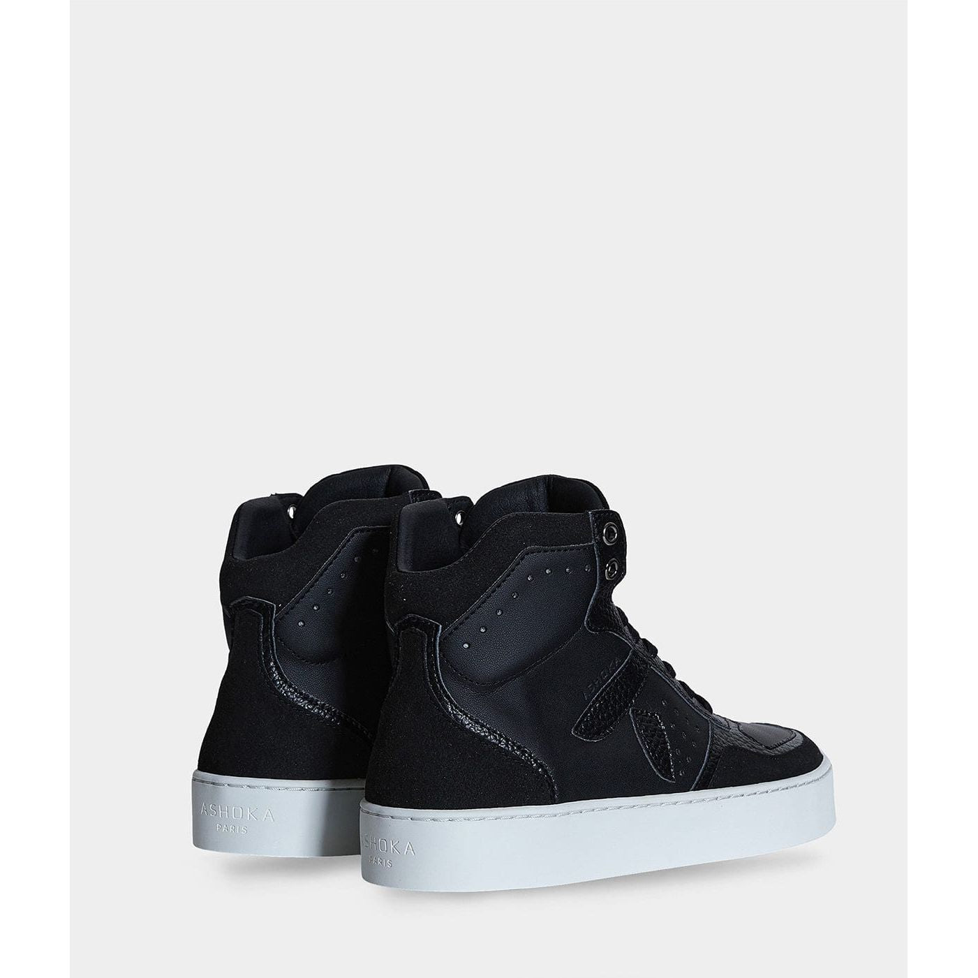Mateo Unisex Biosourced & Recycled High-Top Sneakers | Black