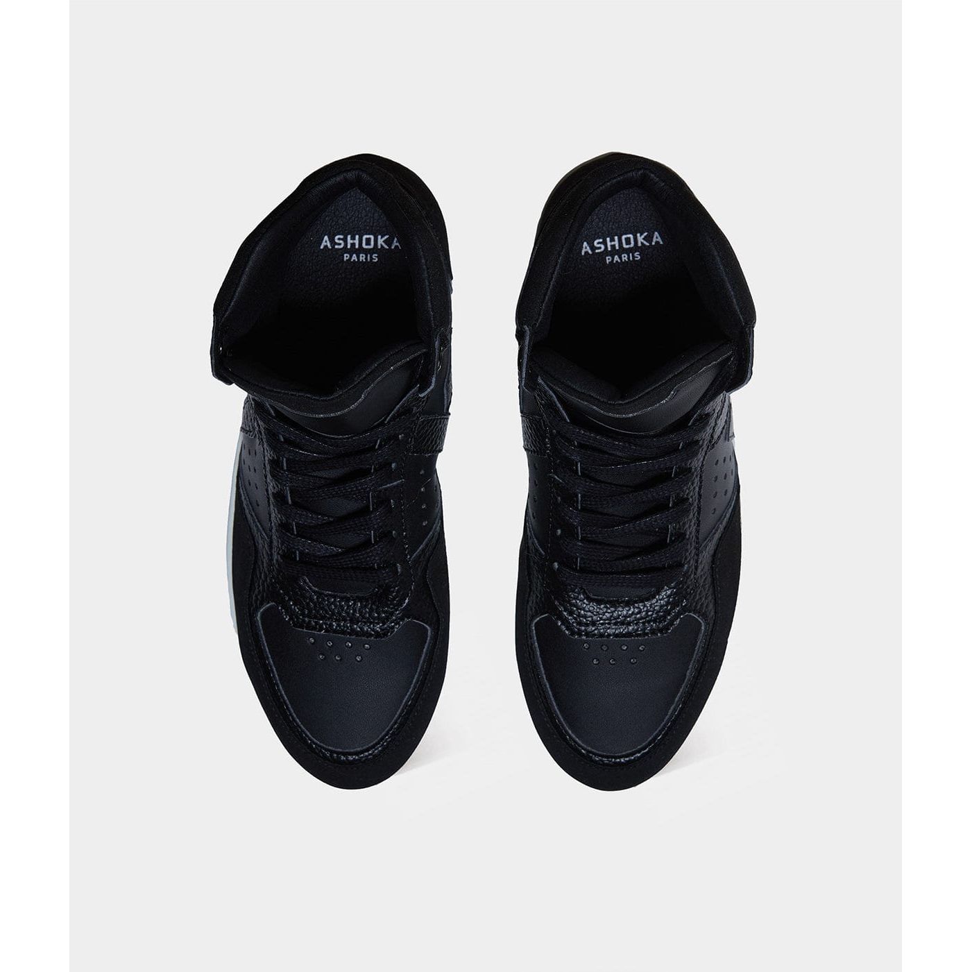Mateo Unisex Biosourced & Recycled High-Top Sneakers | Black