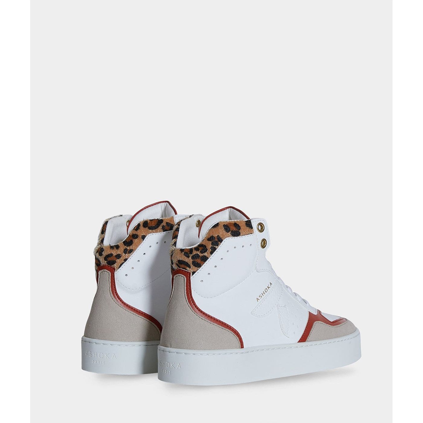 Mateo Women's Biosourced & Recycled High-Top Sneakers | Leopard