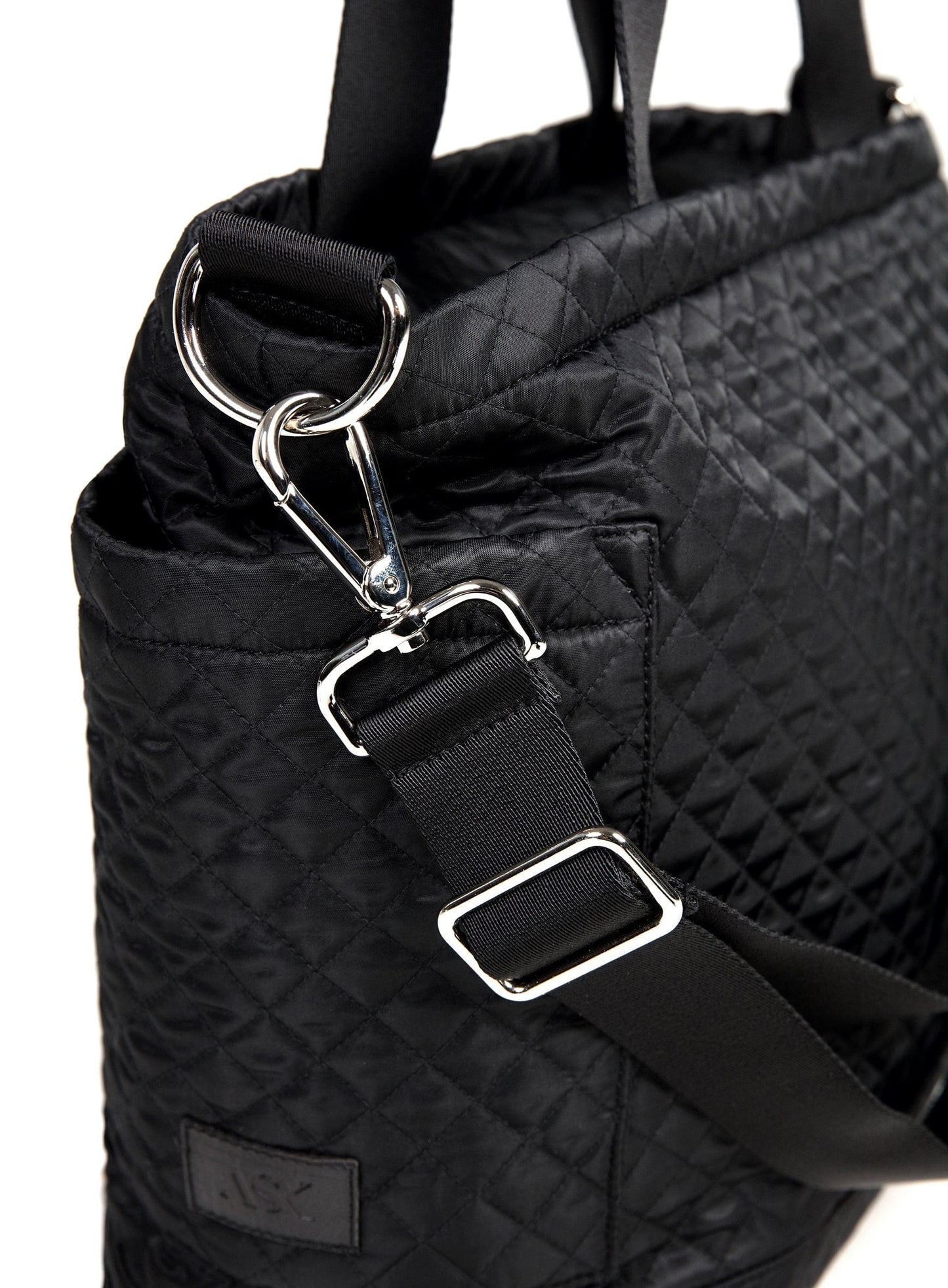 Lily ECONYL® Vegan Changing Tote Bag | Black