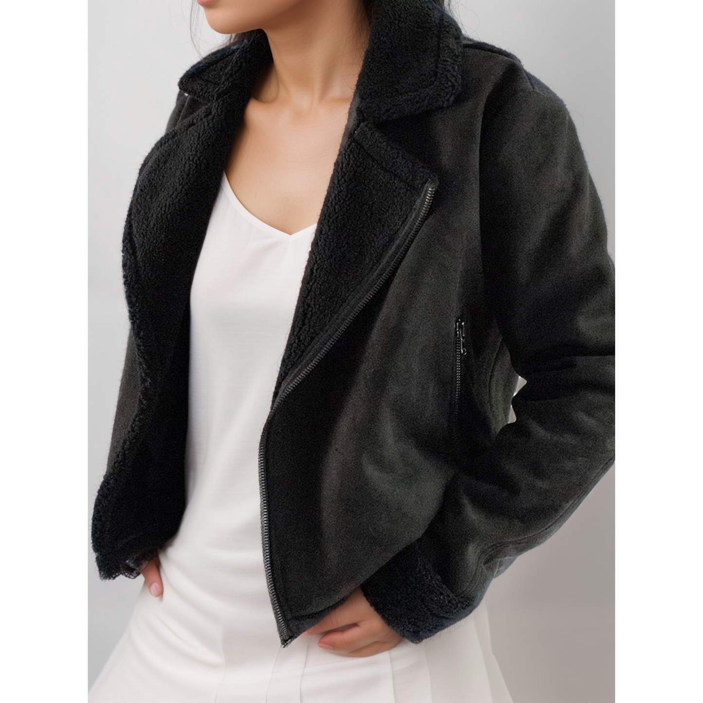 Recycled Vegan Shearling Aviator