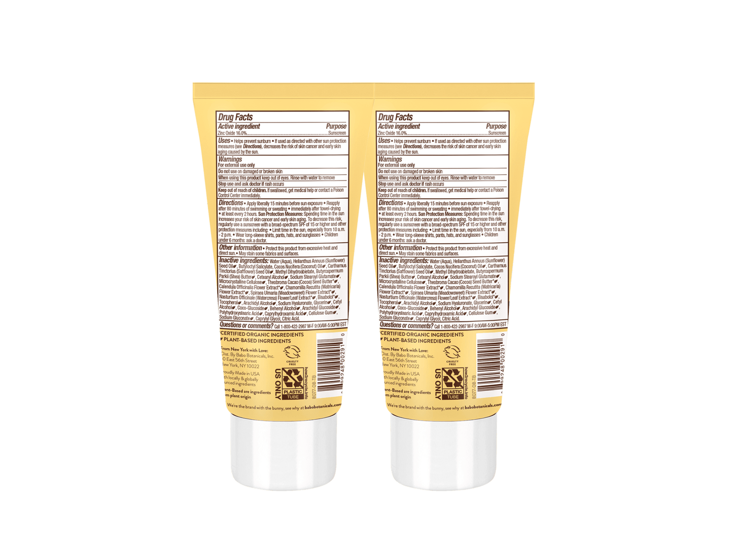 Sheer Zinc Mineral Sunscreen Lotion SPF30 Duo