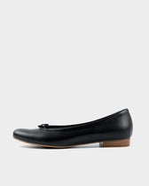 Audrey Pumps Black grape leather ballerinas - Vegan America