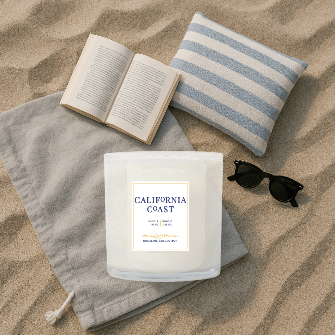 Tranquility California Coast Natural Candle 55oz Rosaline Collection - Vegan America
