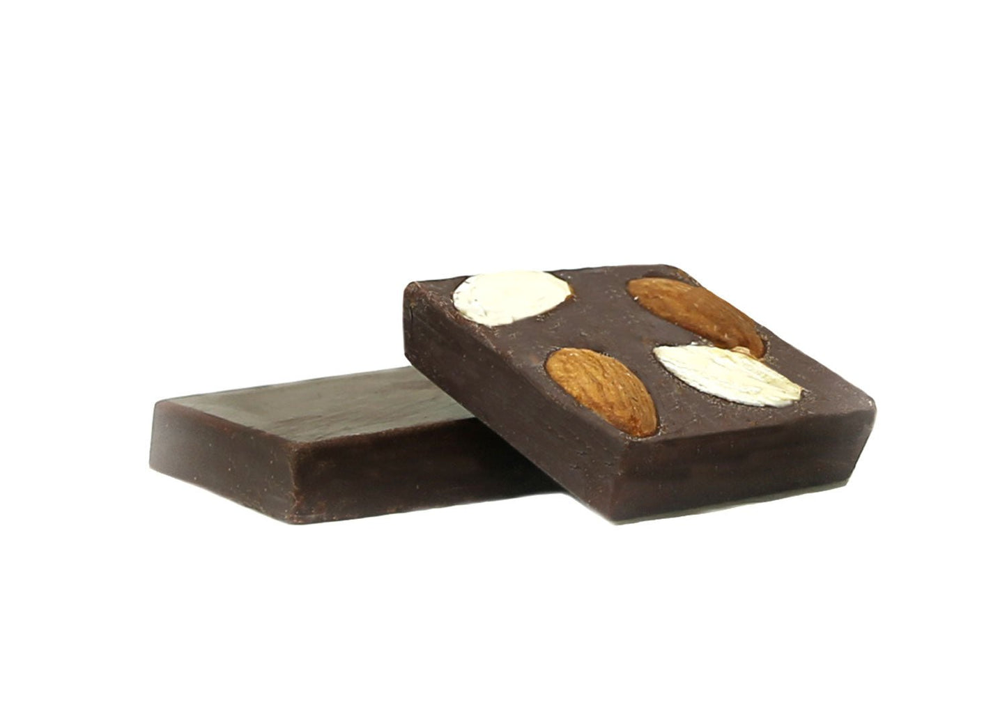 Dark Raw Chocolate Square with Almonds - Vegan America