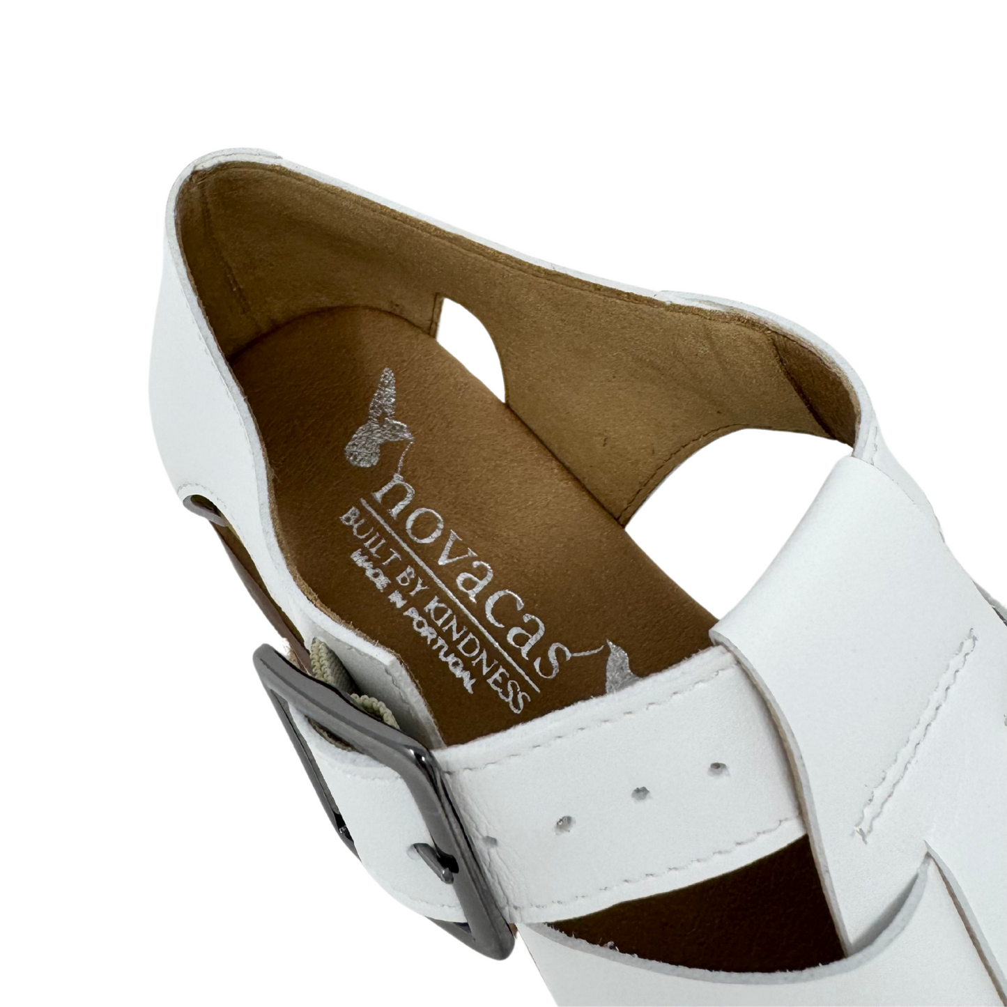 Courtney Sandal in White from Novacas