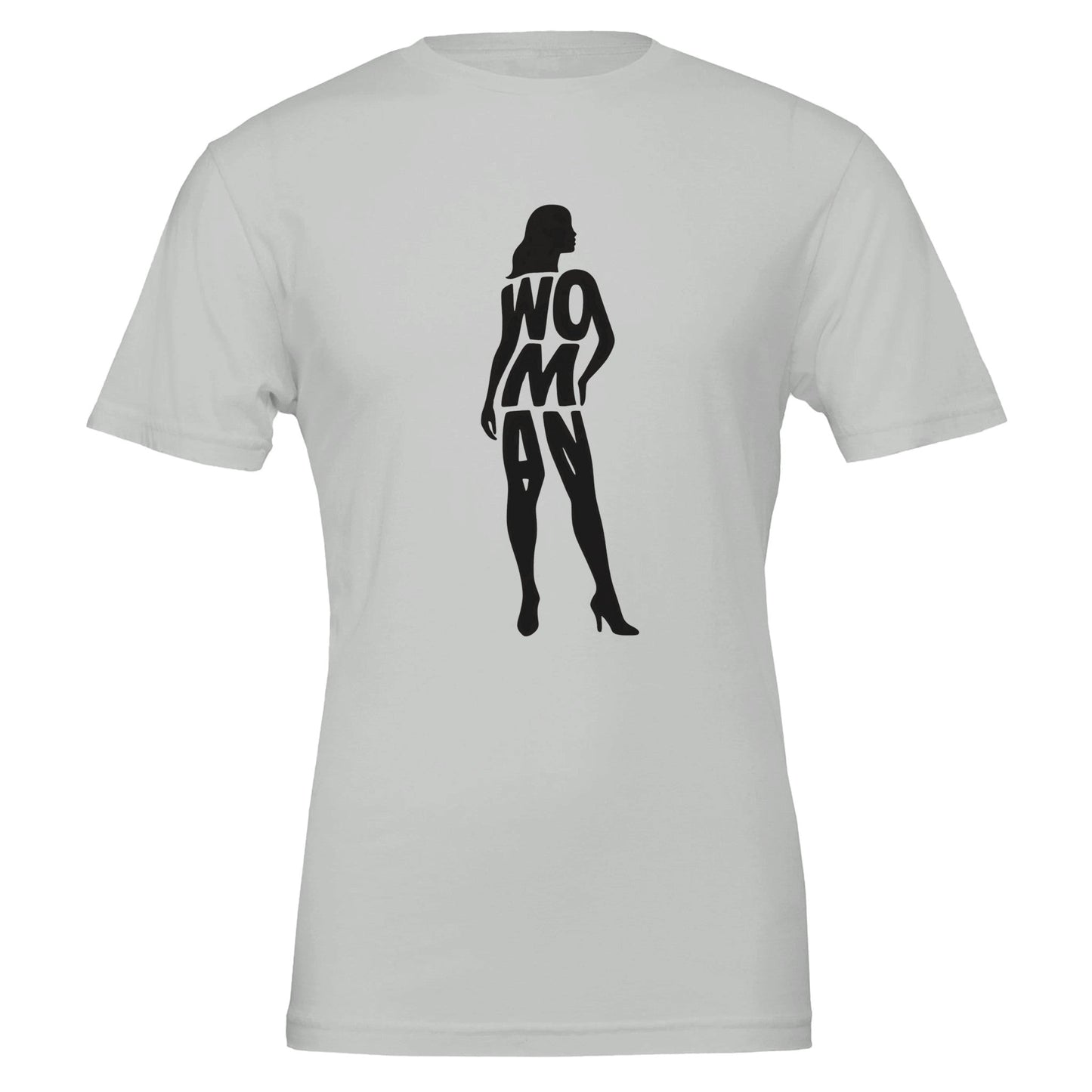 Woman Silhouette, 100% Cotton Premium Tshirt - Vegan America
