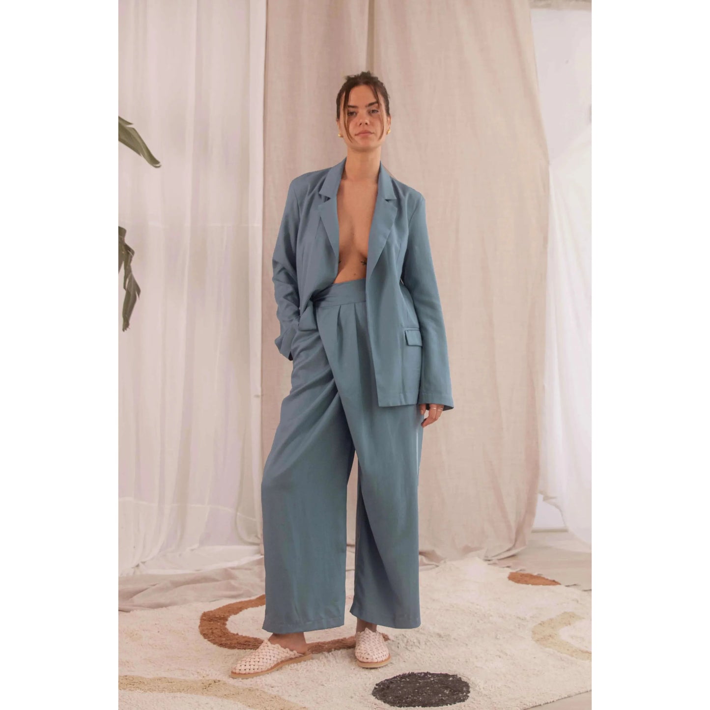 Wrap Wide Trousers