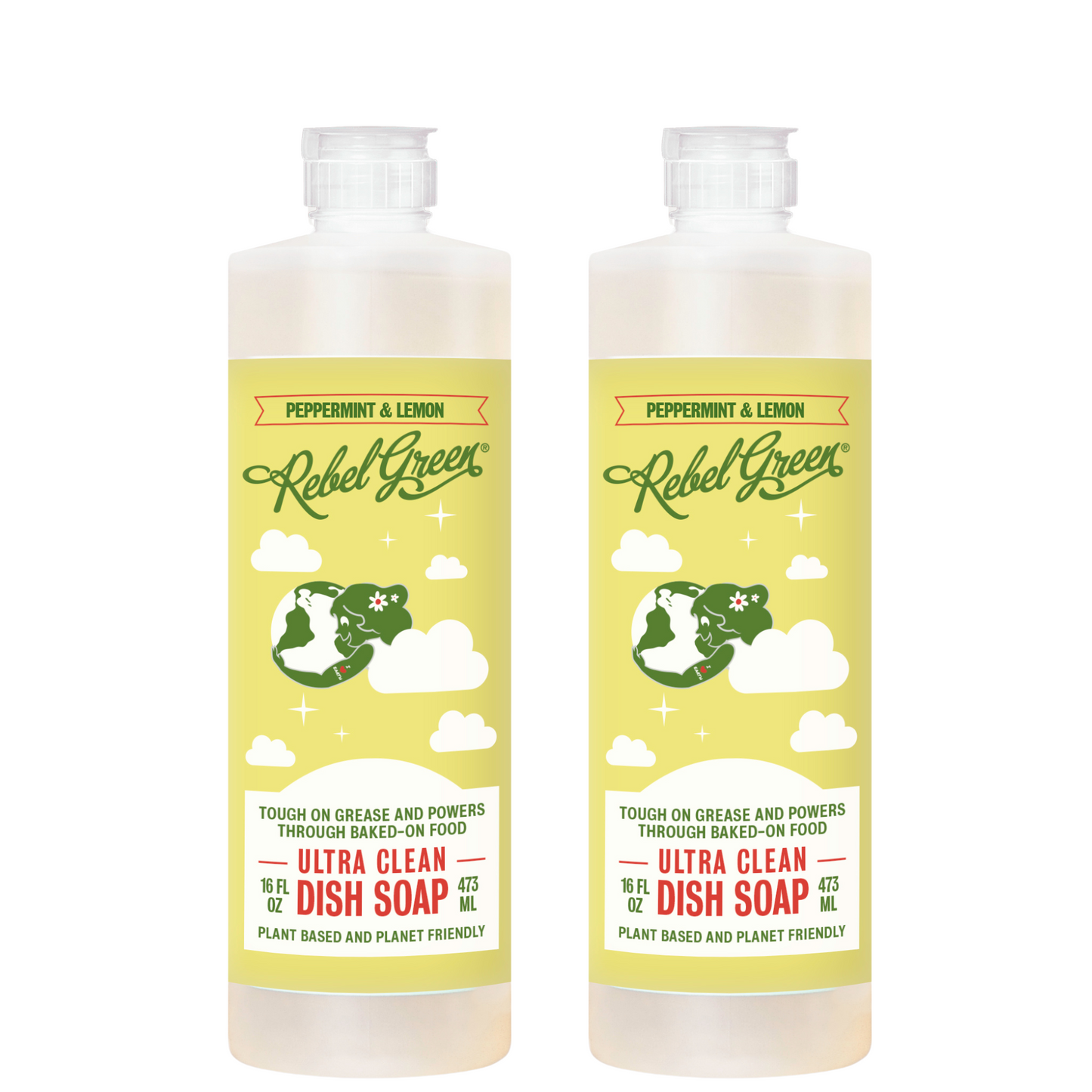 Super Deluxe Dish Soap - Peppermint & Lemon 16 oz (2 pk)