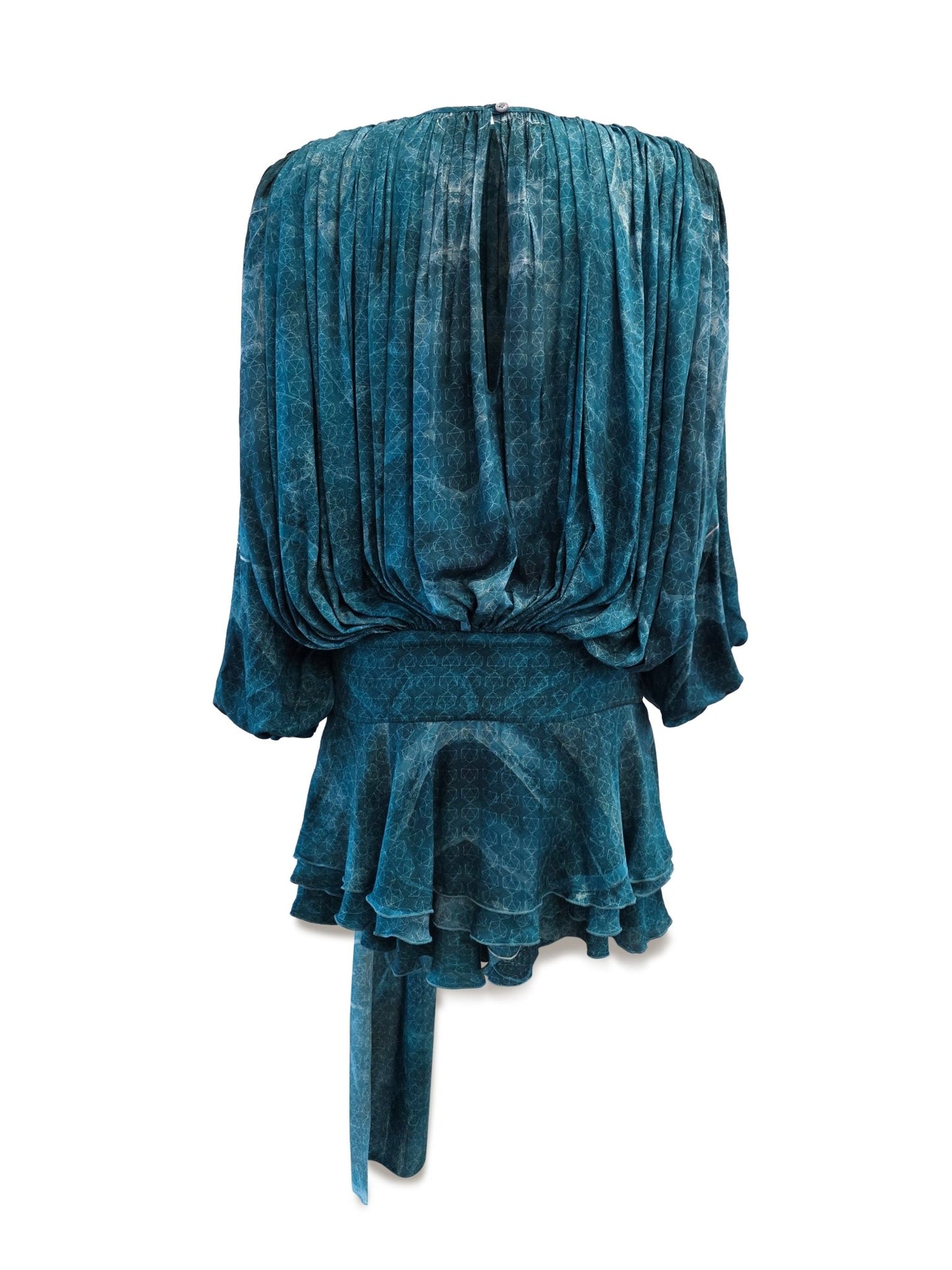 Whale Harmony Draped Eucalyptus Dress - Vegan America