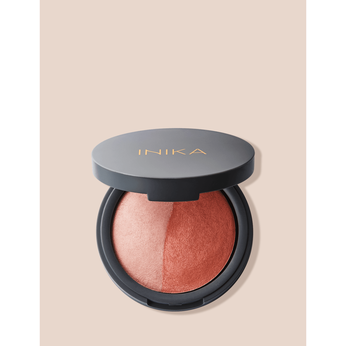 INIKA Organic Mineral Baked Blush Duo (Burnt Peach) | INIKA Organic | 01