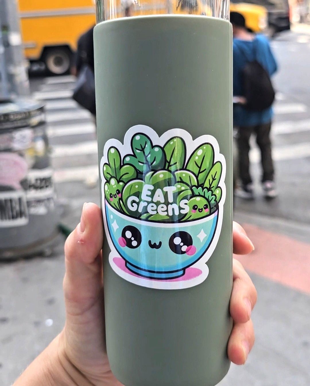 Eat Greens Cute Salad Bowl - Vegan America